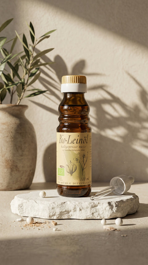 Bio-Leinöl, kaltgepresst, DE-ÖKO-006