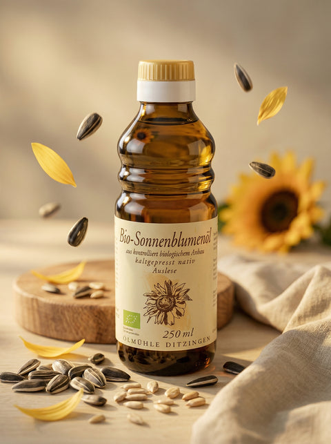 Bio-Sonnenblumenöl, Auslese, kaltgepresst, DE-ÖKO-006