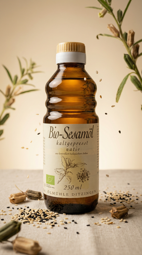 Bio-Sesamöl, kaltgepresst, DE-ÖKO-006