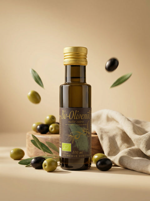 Bio-Olivenöl (ital.) nativ extra, kaltgepresst,Schmuckflasche, DE-ÖKO-006