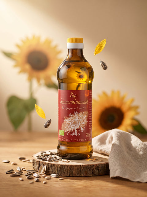 Bio-Sonnenblumenöl, kaltgepresst, DE-ÖKO-006