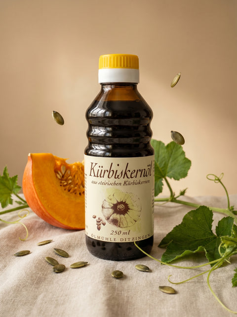 Kürbiskernöl schalenlos, kaltgepresst