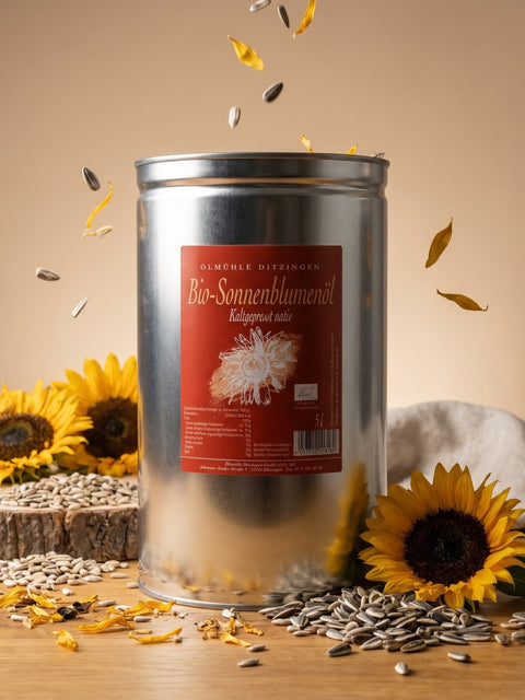 Bio-Sonnenblumenöl, kaltgepresst, DE-ÖKO-006