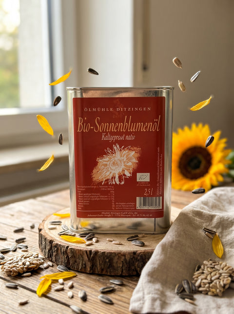 Bio-Sonnenblumenöl, kaltgepresst, DE-ÖKO-006